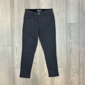 Democracy Women Ab Technology Colored Ankle Skimmer Shaping Pants 6 Blue Gray‎
